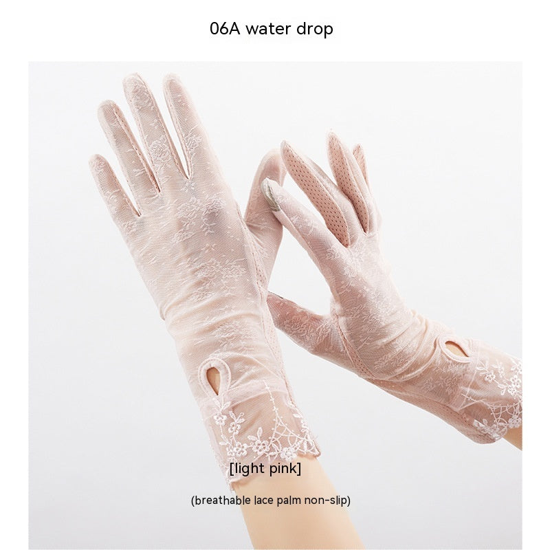 Lightweight Breathable Lace Sun Protection Gloves Limorista