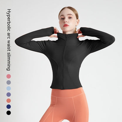 Outer Wear Long Sleeve Quick-drying Skinny Yoga Clothes Slim Fit Slimming Fitness Running Yoga Sports Jacket Limorista
