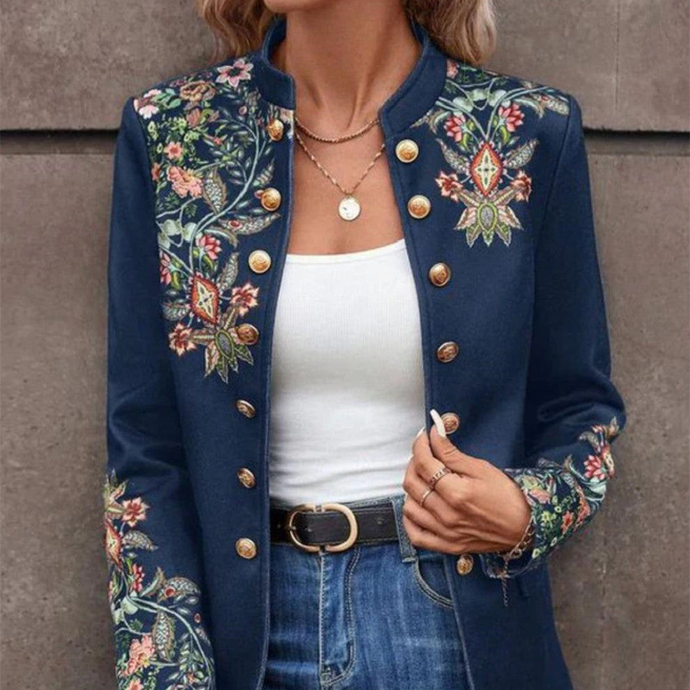 Printed Small Suit Jacket Women&