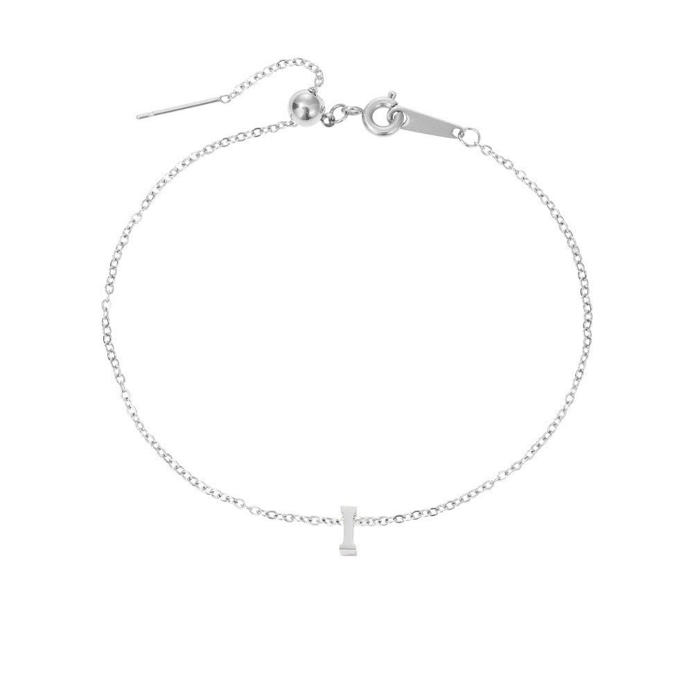 26 Letters Fashion Personality Stainless Steel Letter Bracelet Limorista