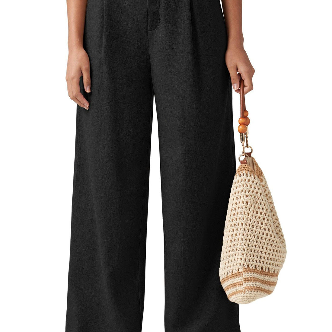 Loose Casual And Comfortable Pocket Straight-leg Pants Limorista