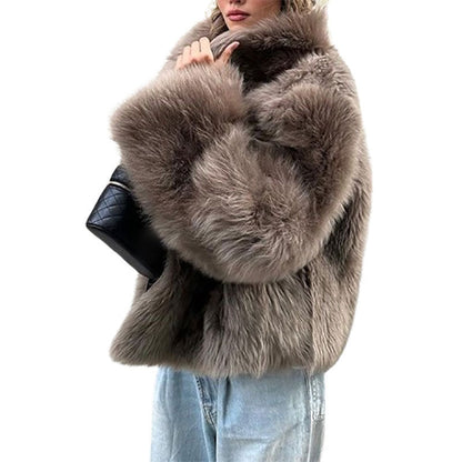 Plush Fur Coat Fashion Casual And Comfortable Eye-catching Warm Limorista