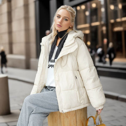 Short Hood Small Thick Fashion Cotton-padded Coat Limorista