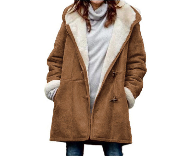 Medium length hooded coat Limorista