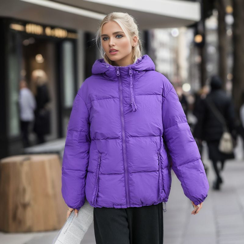 Short Hood Small Thick Fashion Cotton-padded Coat Limorista