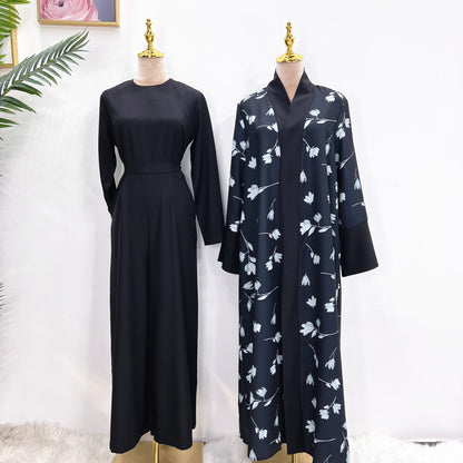 Middle East DUBAI Turkish Robe Solid Color Jumpsuit Limorista