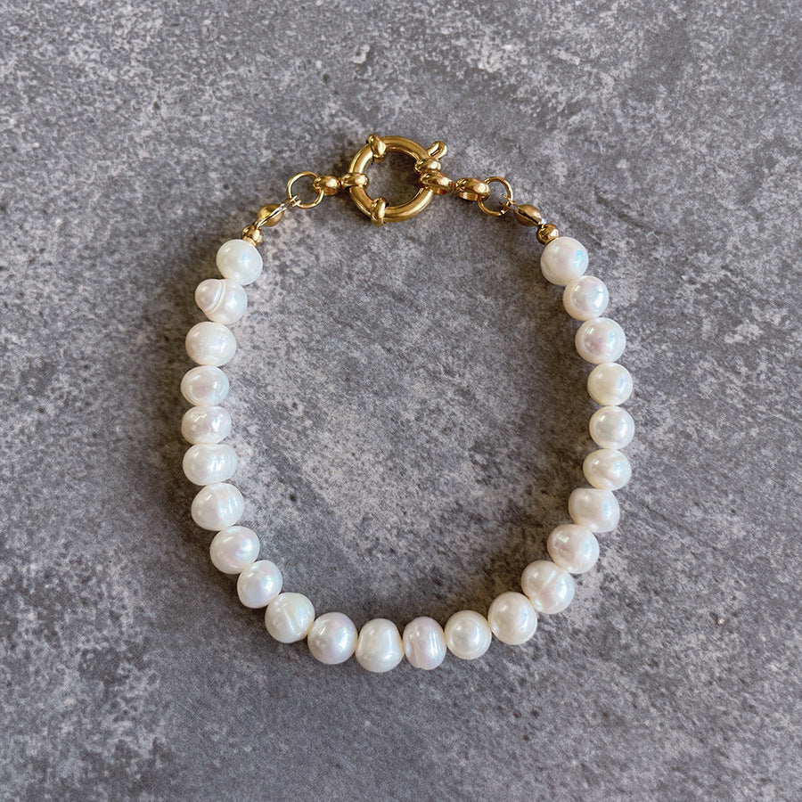 Baroque Natural Freshwater Pearl Bracelet Limorista