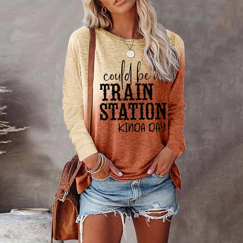 Digital Printing Loose Casual Ladies T-shirt Limorista