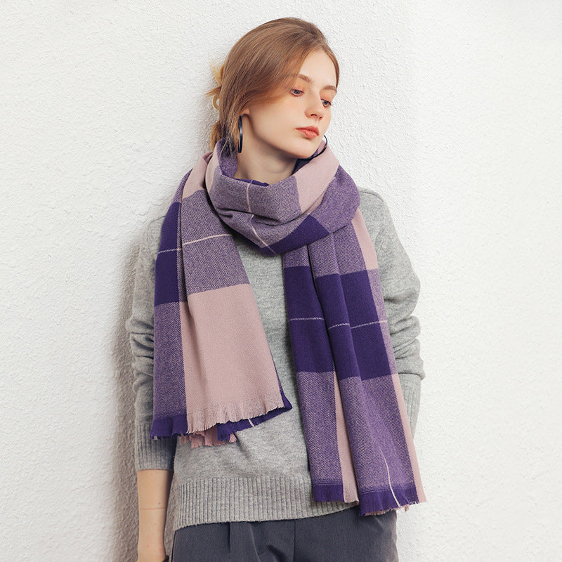 Winter Artificial Cashmere Shawl Women&