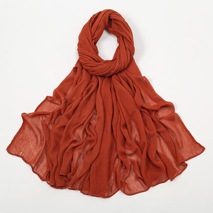 Curling Rayon Wrinkle Scarf Women&