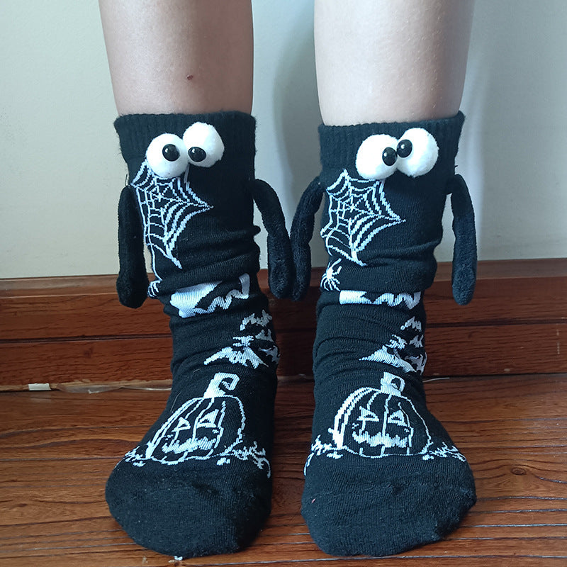 Halloween Hand Socks Couple Magnet Suction Handle Christmas Stockings Limorista