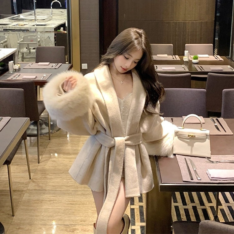 Fashion Plus Size French Elegant Woolen Overcoat Limorista