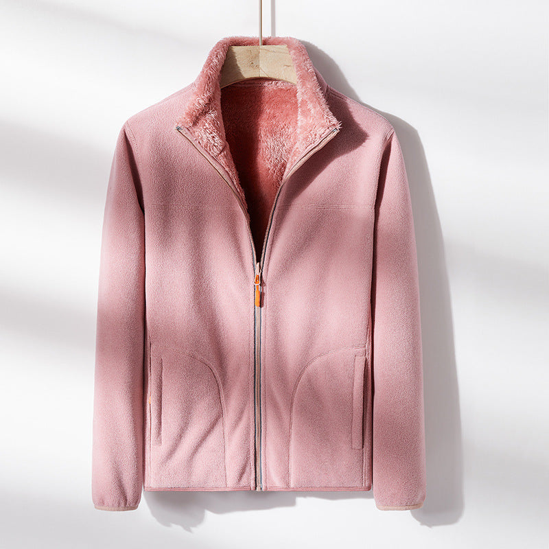 Fashion Outdoor Polar Fleece Double-sided Coral Fleece Jacket Limorista