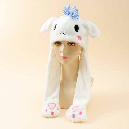 Autumn And Winter Cute Animal Plush Moving Ear Hat Limorista