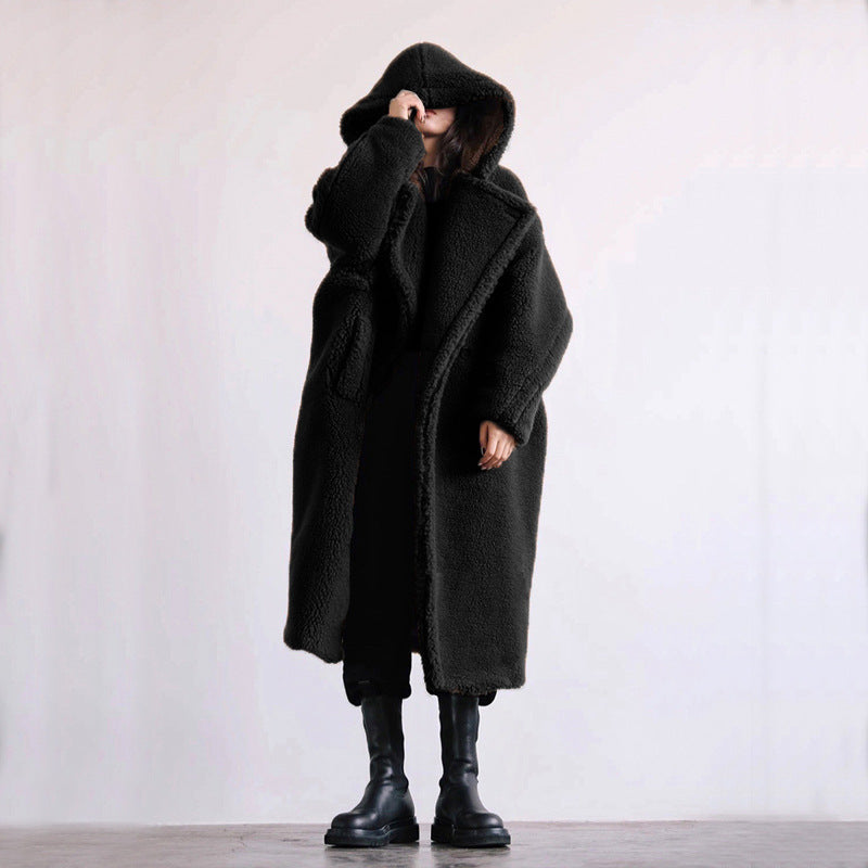 Autumn And Winter Casual Faux Fur Coat Women&