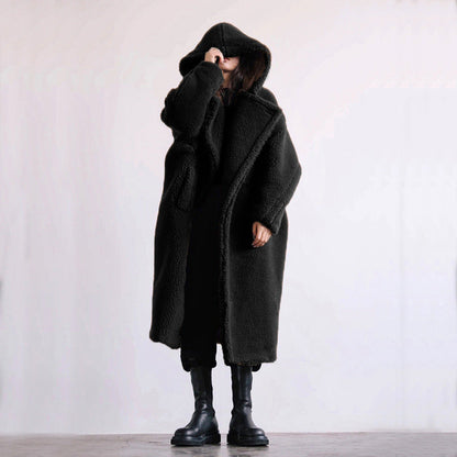 Autumn And Winter Casual Faux Fur Coat Women&