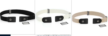 New Slim Elastic Invisible Belt Simple Lazy Belt Fat Elastic Leather Limorista