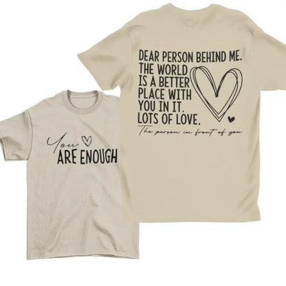 Spring Summer Pure Cotton ARE ENOUGH Pullover Short-sleeved Shirt Limorista