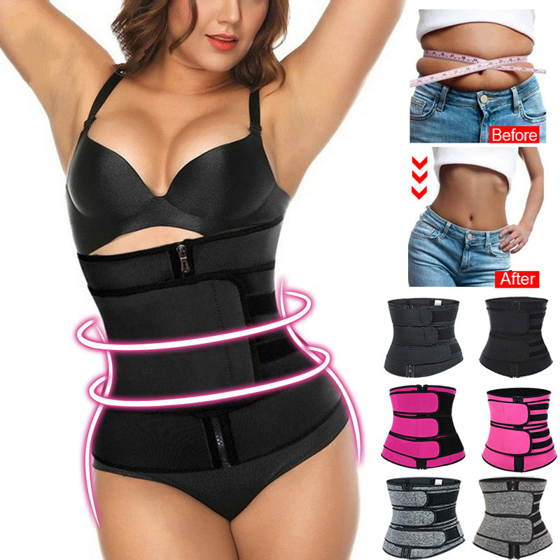 Tummy Sweat Shapewear Bodysuits Women Waist Trainer Slimming 2-3 Belts Workout Shaper Corset Limorista