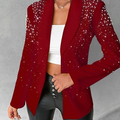 Fashion Casual Bubble Beads Small Suit Women&
