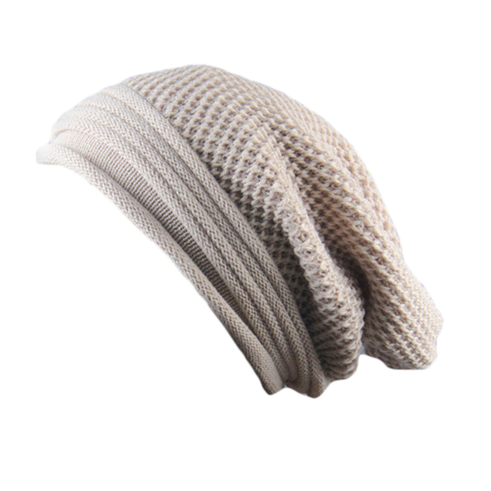 Pleated cuffed woolen hat Limorista