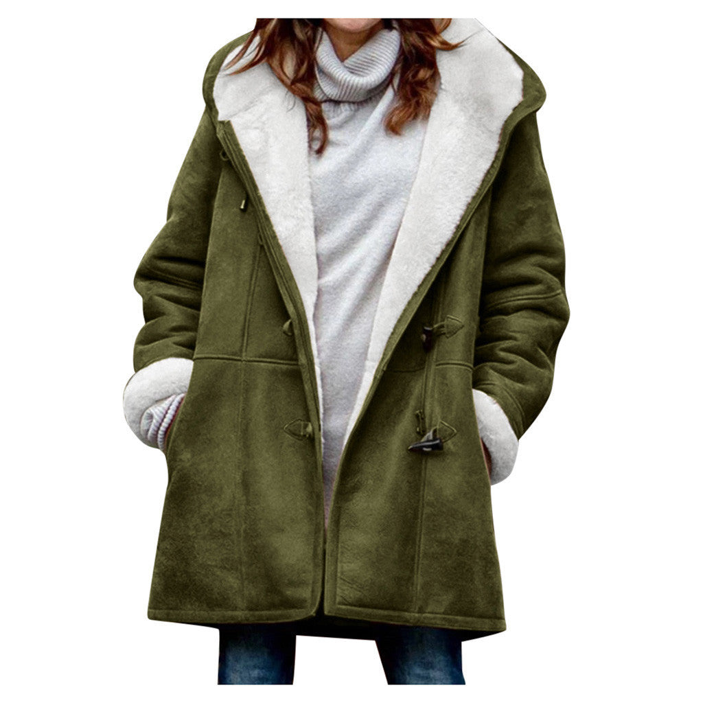 Medium length hooded coat Limorista