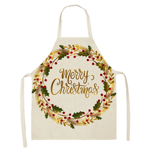Christmas Series Cotton And Linen Apron Limorista