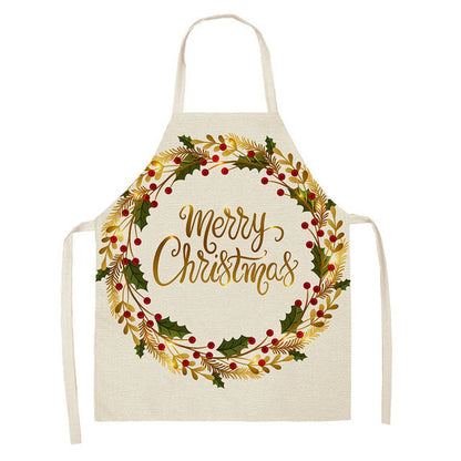 Christmas Series Cotton And Linen Apron Limorista