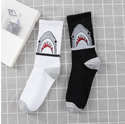 White autumn and winter tube tide socks European and American fashion personality female socks Limorista