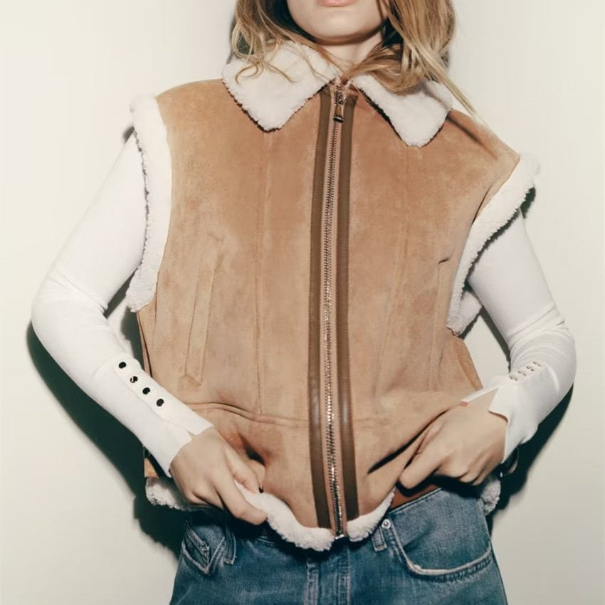 Street Fashion 3 Color Fur Vest Coat 9605 Limorista