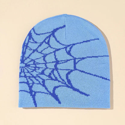 Spider Web Jacquard Knitted Hat Cold Protection In Autumn And Winter Limorista
