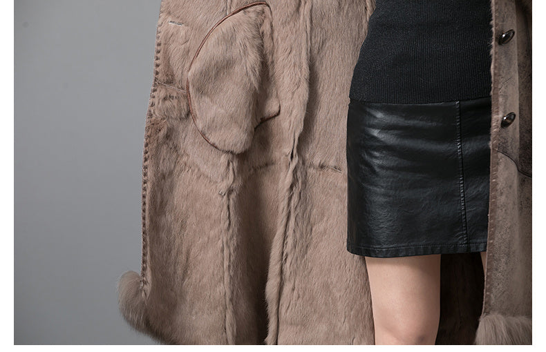 Real Fur One Woman Coat Thickened Limorista