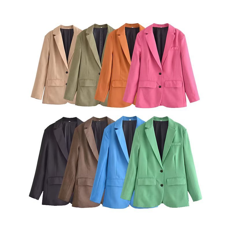 Autumn And Winter New European And American Style Fashion Single-breasted Suit Jacket For Women Limorista