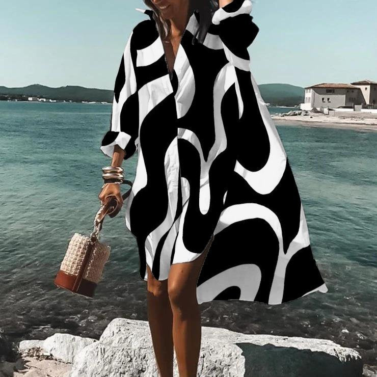 Fashion Print Temperament Loose And Comfortable Dress Limorista