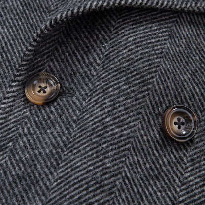 Double-breasted mid-length woolen coat Limorista