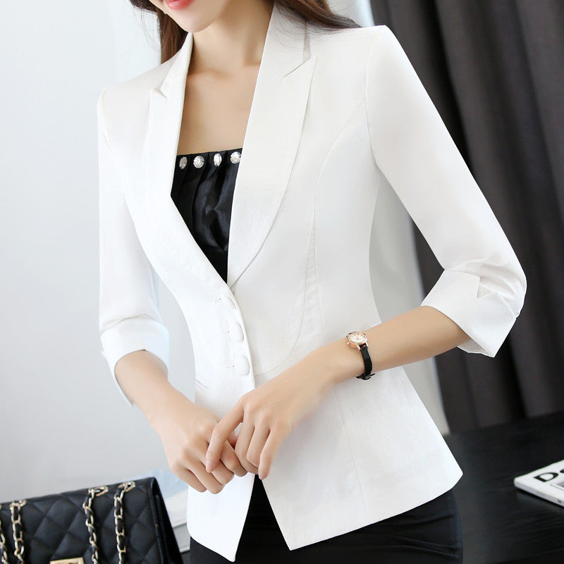 Short Top Spring And Autumn Slim Fit All-match White Limorista