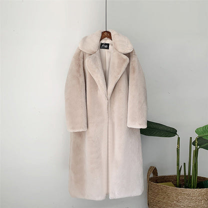 Thick long fur coat faux fur faux fur coat Limorista