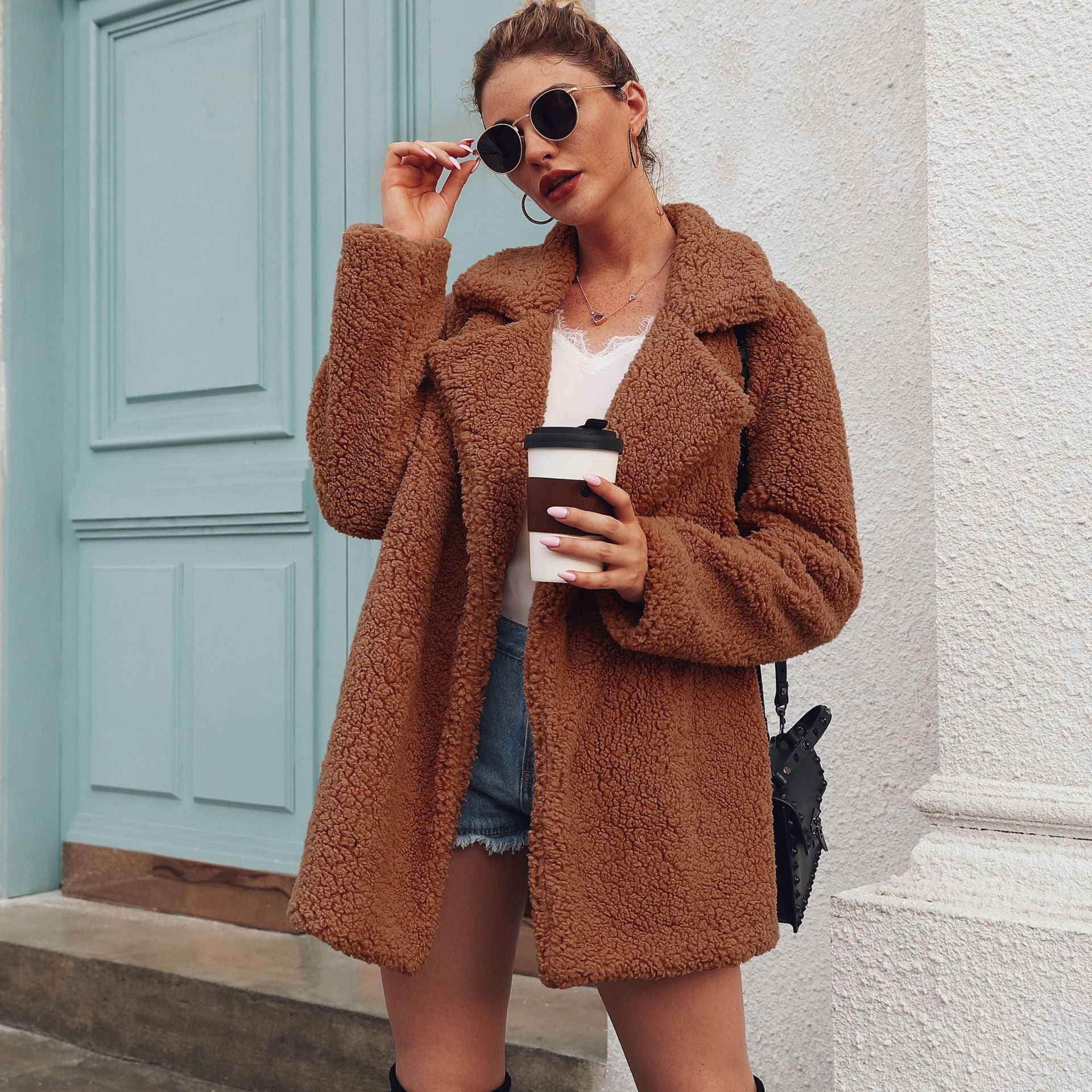 Suit collar long sleeve blouse jacket Limorista