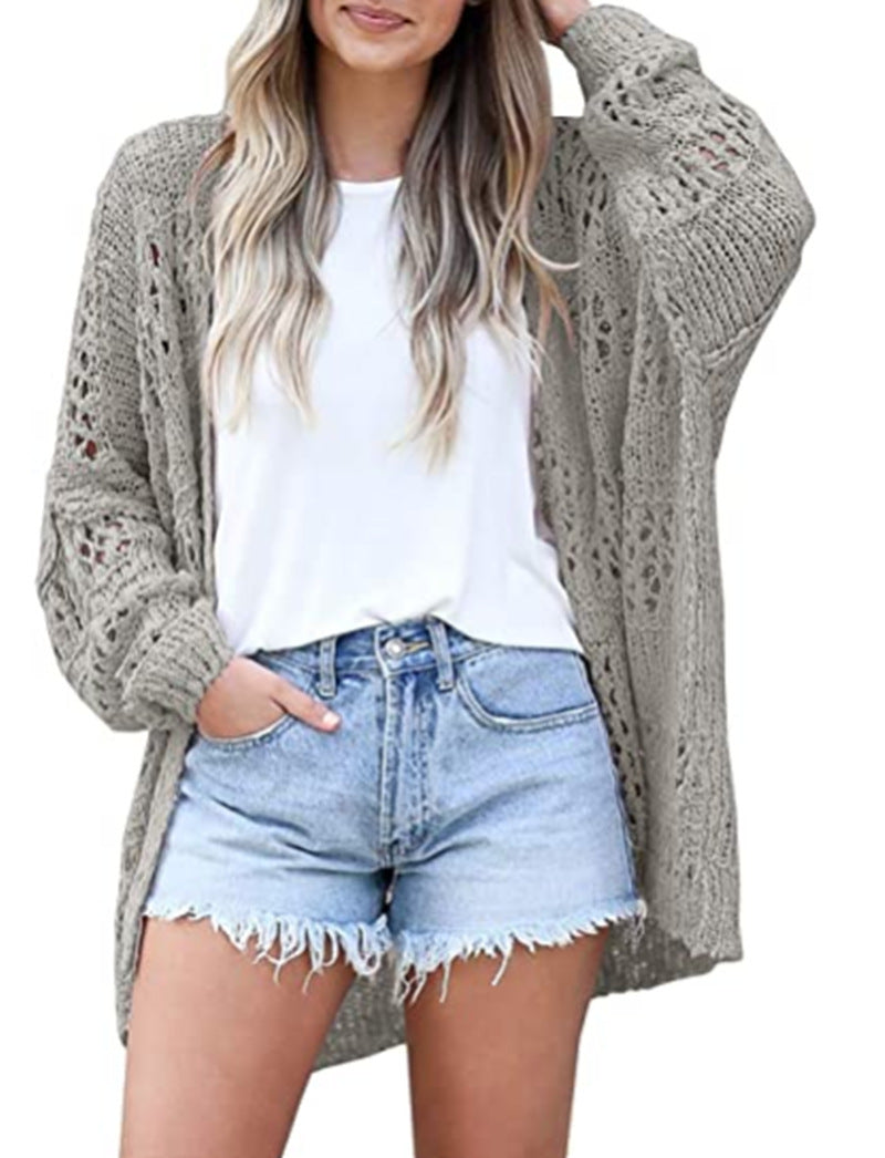 Long-sleeved Lightweight Loose Cardigan Sweater Limorista