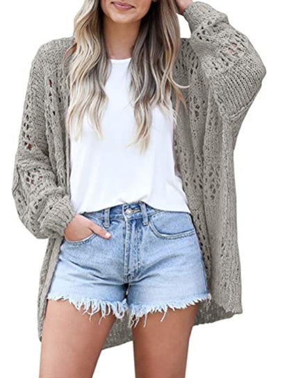 Long-sleeved Lightweight Loose Cardigan Sweater Limorista