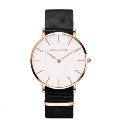36mm ladies simple watch waterproof Korean white belt student watch Limorista