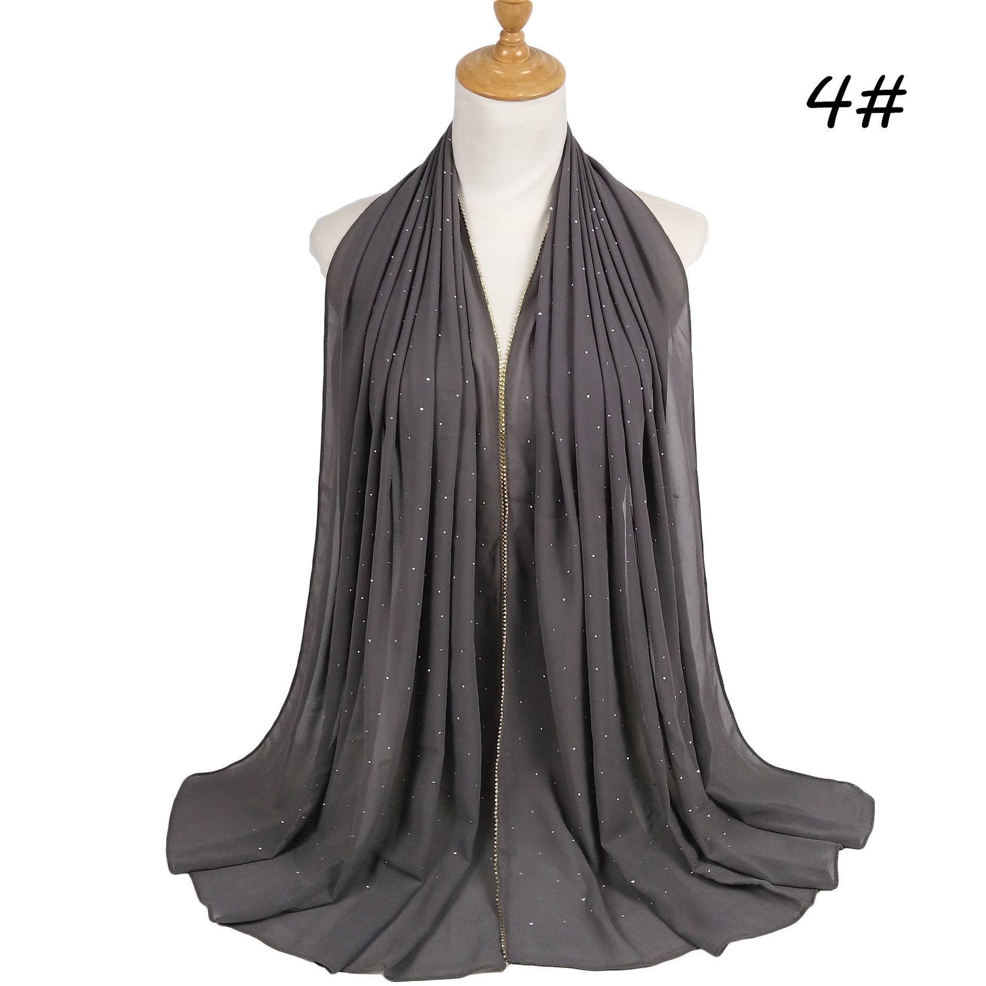Chain Pearl Chiffon Hui Hood Limorista