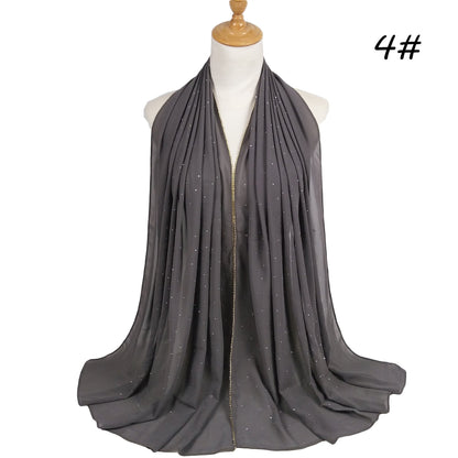 Chain Pearl Chiffon Hui Hood Limorista