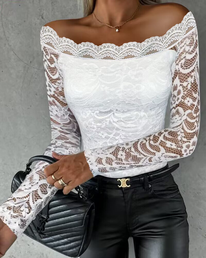 Off-shoulder Lace Top For Women Limorista