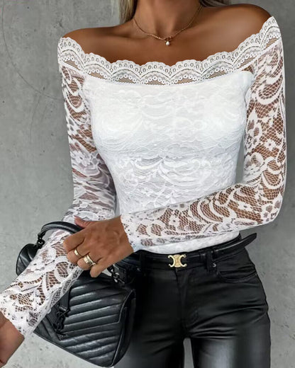 Off-shoulder Lace Top For Women Limorista