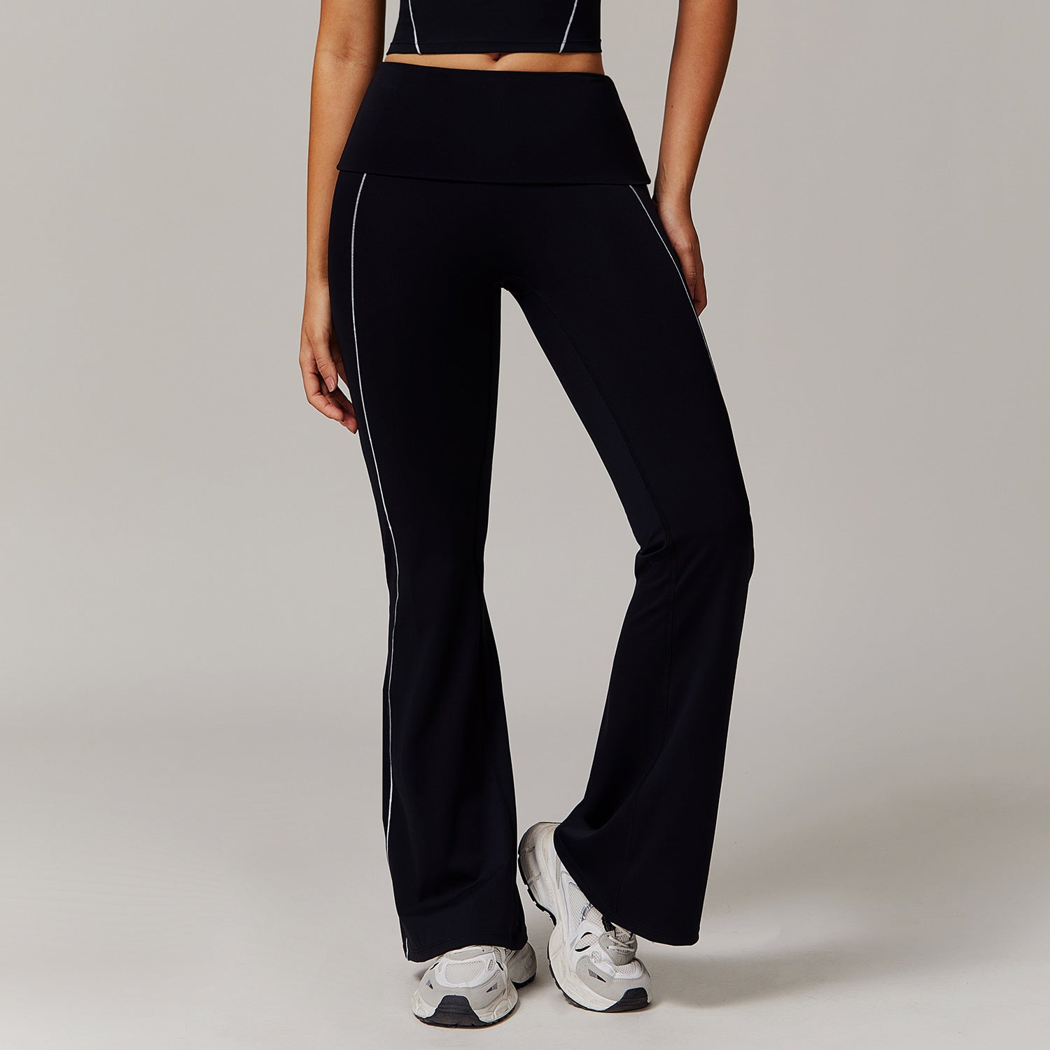 High Waist Nude Feel Yoga Pants Sports Fitness Wide-leg Casual Pants Limorista