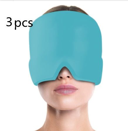 Ice Compress Headache Eye Mask Hat Relief For Migraines, Stress, And Tension Massage Tool Limorista