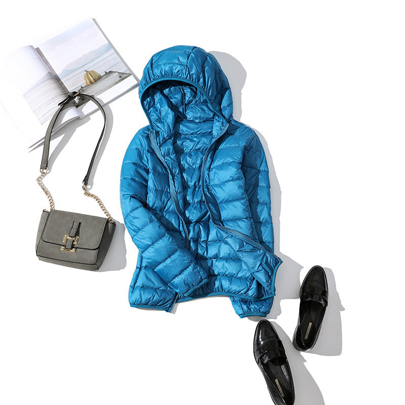 Lightweight Korean casual plus size short hooded jacket Limorista