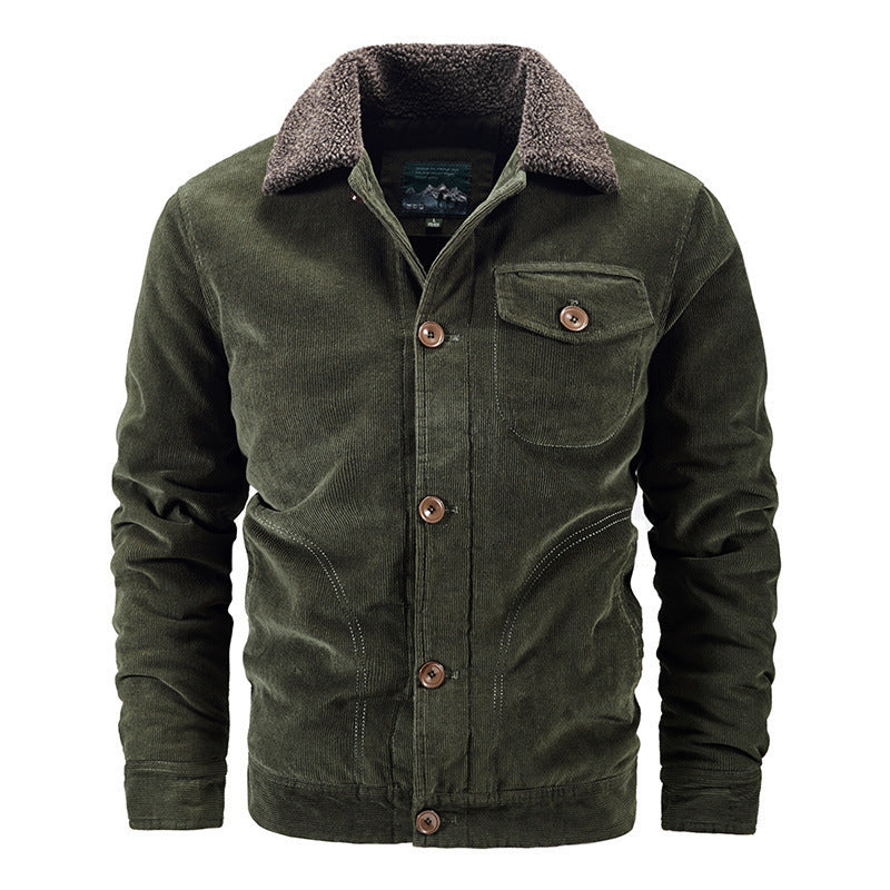 Corduroy coat for men casual Limorista