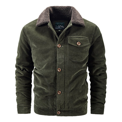 Corduroy coat for men casual Limorista